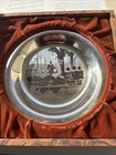 Franklin Mint 1974 3rd Annual Thanksgiving Plate Sterling Silver Limited Edition