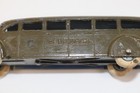 Vintage Tin Greyhound Bus Toy Army Green 6 l See Photos