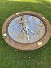 Vintage Ridgeway Living Room Clock Coffee Table Oak Frame 39   wide 16    High