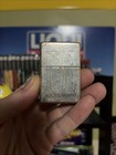 Zippo Marlboro Lighter Antique Silver Plate Very Rare Big M