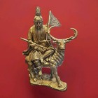 Chinese Folk Art Brass Statue 