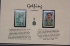 Bobby Jones 1980   Francis Ouimet 1988 Golfing Commemorative Stamps 10x12 Framed