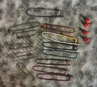 Vtg Knitting Tools Lot 14  Colorful Aluminum   4 Yarn Bobbins