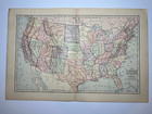 1883 U s  And Regional Maps Set Of 7 Maps Fm 1883 Handy World Atlas See Descrip