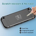 Nintendo Switch 2 Transparent Case Dockable Cover Screen Protector 6 Thumb Grips