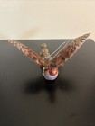 Vintage Hand Carved Painted Wood Red Pheasant With Feathers Hunting Cabin 9   