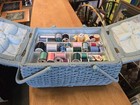 Vintage Azar Sewing Basket - 1960s Sewing Basket - Filled With Supplies 