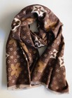 New Fashion Winter Luxury Design Double Sided Cashmere Feel Soft Scarf Brown1067