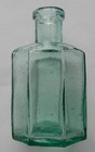 Large Octagonal Ink Bottle With A Tooled Lip C1910