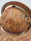 Vintage Old World Zodiac Italian Wooden World Table Top Globe Made In Italy Map