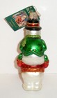 Piggy-back Pals Snowmen - Old World Christmas -blown Glass Ornament New W tag