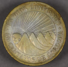 1912 H Nicaragua Silver 50 Centavos