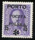 Poland 1919 Poczta Polska Overprint On Austria 1916 Stamp Scott j11 Mint og  212