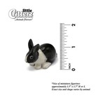 Little Critterz Rabbit - Bunny  panda  Animal - Miniature Porcelain Figurine