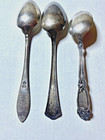 Vintage Mix Lot Of 3 Sterling Silver Souvenir collectors Spoons  58 5 Grams