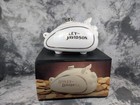 Harley Davidson Hog Cookie Jar White   Gold Gas Tank  Style 13   l X 8   h