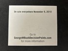 President George W  Bush Signed Autographed Bookplate Sticker Unused Brand New