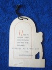 Holland America Line -- Do Not Disturb Sign  1960s