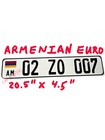Armenian European Style Eec Aluminum License Plate Custom Personalized Armenia