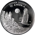 1998-w Platinum American Eagle  10 Pcgs Pr69 Dcam Blue Label