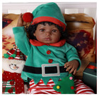 Black Reborn Baby Doll Silicone Full Body Girl 18 In Lifelike Newborn Christmas