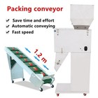Electric Lifting Conveyor Incline Conveyor Rubber Pvc Belt For Packing Machine