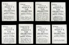 Greyhound Dog Vintage Cigarette Cards - Ogden s Tab X 8 Different - All Named