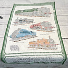 The National Railway Museum Trains Linen Towel Vintage Railroad England 18x29