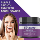 Purple Teeth Whitening Powder Tooth Cleaning Formula Fresh Breath Oral Care