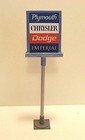 1 18  1 24 Scale Diorama Plymouth chrysler 2-sided Dealer Sign