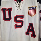 Vintage Nike Team Usa Olympic Ryan Miller 39 Hockey Jersey Mens Xl Strap