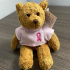Avon Breast Cancer Crusade Vintage Teddy Bear Soft Toy Pink Ribbon Plush 7 