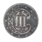 1857 1857 Three Cent Silver Trime Vf
