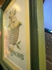 Cross Stitch Handmade Completed  Framed - Lemons