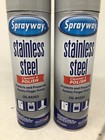 Sprayway Oil-based Stainless Steel Cleaner And Polish qty 2