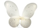 Ivory Butterfly Fairy Organza Nylon Wings Glitter   Gemstones Choose Size