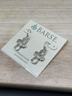 Barse Beloved Cross Earrings- Sterling Silver- Nwt