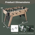 54  Foosball Table W  2 Balls   26 Players 2 Bead Style Scorers For Game Rooms