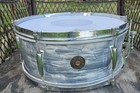 1960s Gretsch Blue Snare Drum 6x14 Round Badge