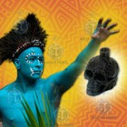 Mayan Death Whistle Black Skull  very Loud   aztec Made In Usa  Scary 3d Printed