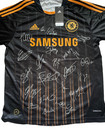 2010-2011 Chelsea Squad Team Signed Autographed Black Away Jersey W coa 20 Sig