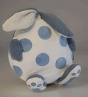 Baby Boy Blue Nursery Polka Dot Bunny Pillow Plush Stuffy Comfort Toy 14 