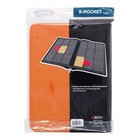 Bcw Orange 9-pocket Z-folio Lx Leatherette Album Holds 360 Cards