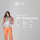 Baby Carrier 6-in-1 Ergonomic 360 7-45 Lbs Lumbar Support Stone Complete Seasons