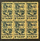Travelstamps  Us King Korn Trading Stamps - 1 Mill - Block Of 6 - Mint Mnh Og