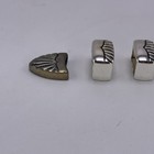 Vintage Western Ranger Belt Buckle Set 4 Pc Sunburst Silver Tone Taiwan Roc 3 4 
