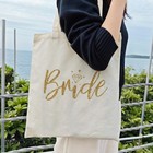 Bride Canvas Tote Bag -  s Bride To Be  Beach   Grocery Bag - Bachelorette  E   