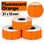 10 Rolls 5000 Tags Orange Price Gun Labels For Mx-5500 21x12mm Stickers