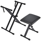 Keyboard Stands And Bench Set  2024 Upgrade Heavy Duty Double-x Keyboard Stan   