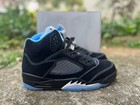 Jordan 5 Retro Og Black University Blue High Top Men s Basketball Shoes